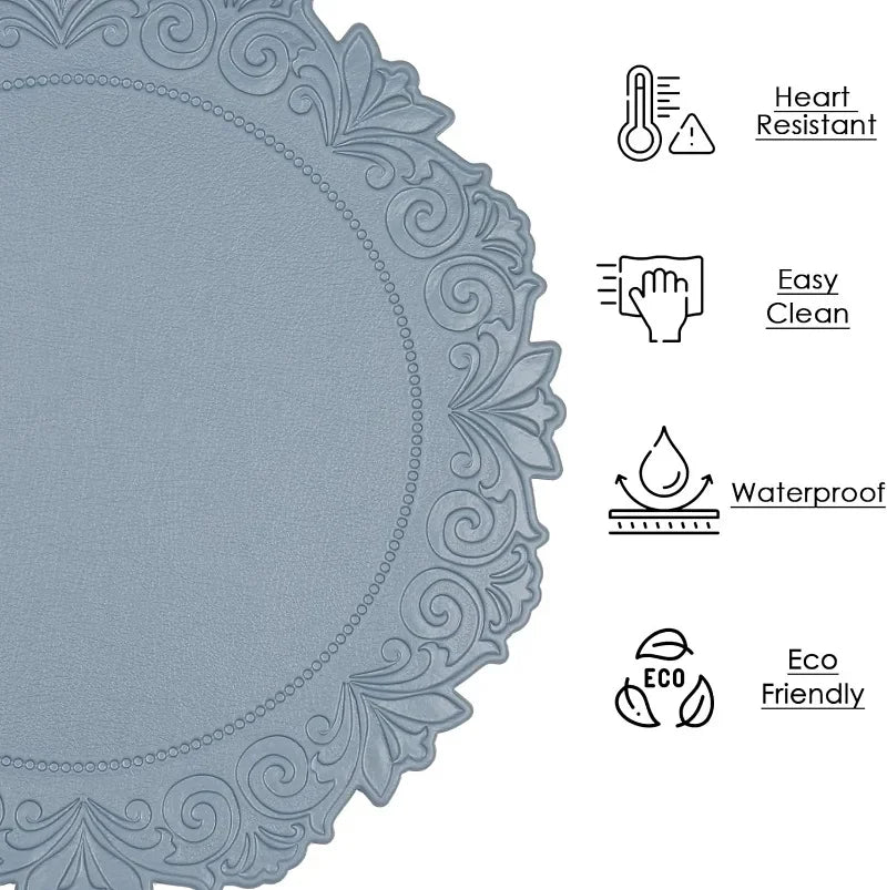 Elegant European Round Table Placemats