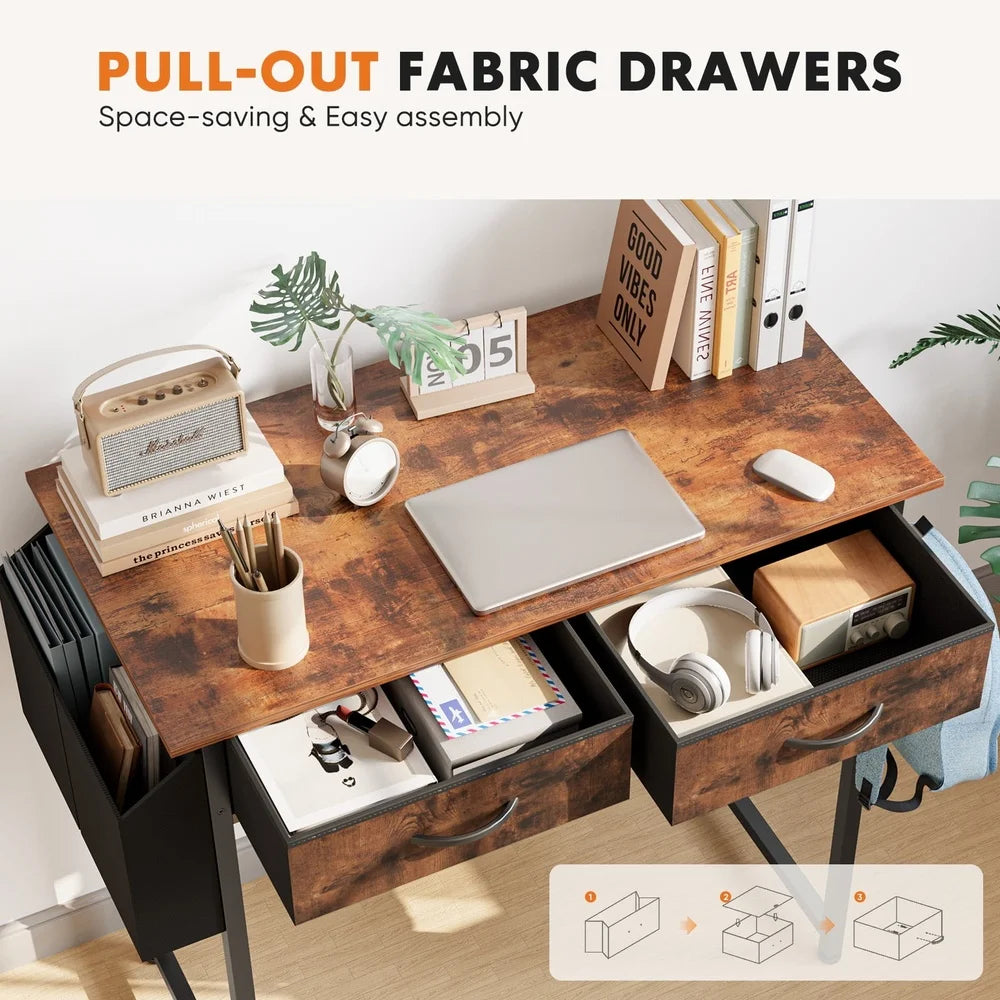 Computer Desk with 2 Drawers