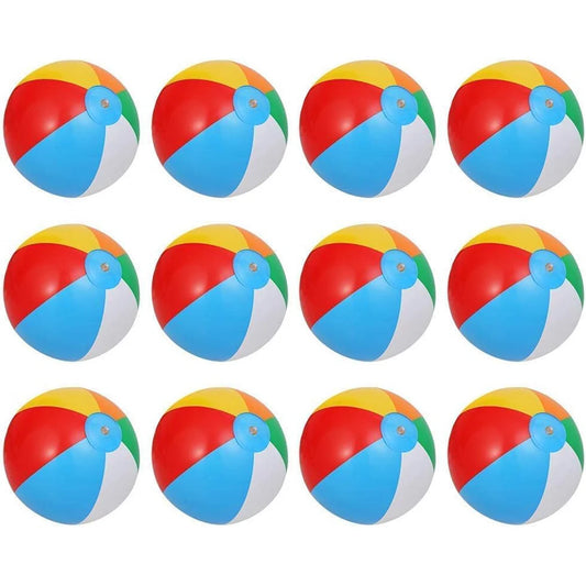 Inflatable Beach Balls Set of 12