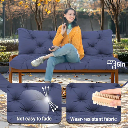 60 inch Waterproof Porch Swing Cushion