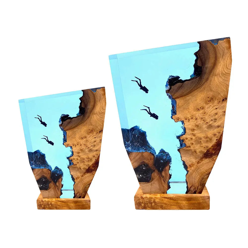 Two Cave Divers Table Light