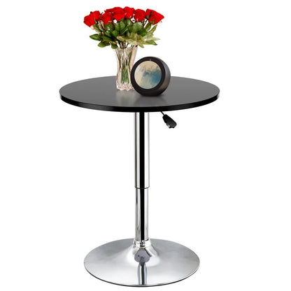 Adjustable Round Metal Table