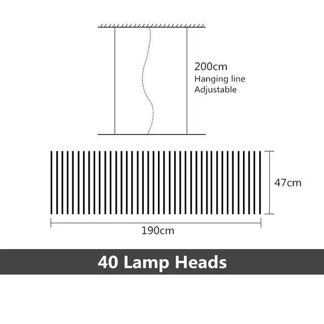 Modern LED Staircase Chandelier