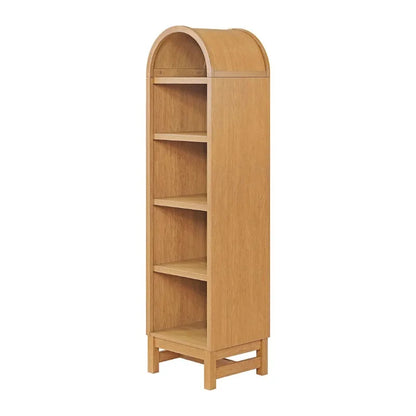 Narrow Arch Bookcase Rich Finish