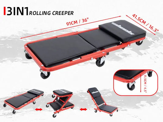Rolling Foldable Garage Chair