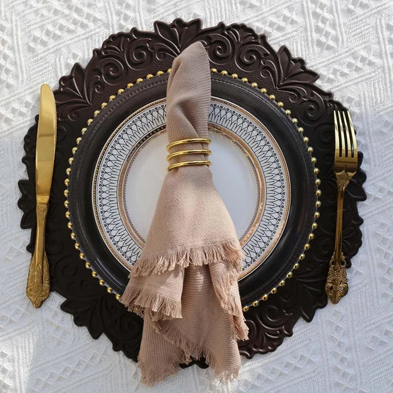 Elegant European Round Table Placemats