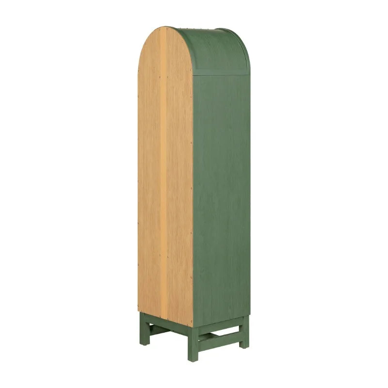 Narrow Arch Bookcase Rich Finish