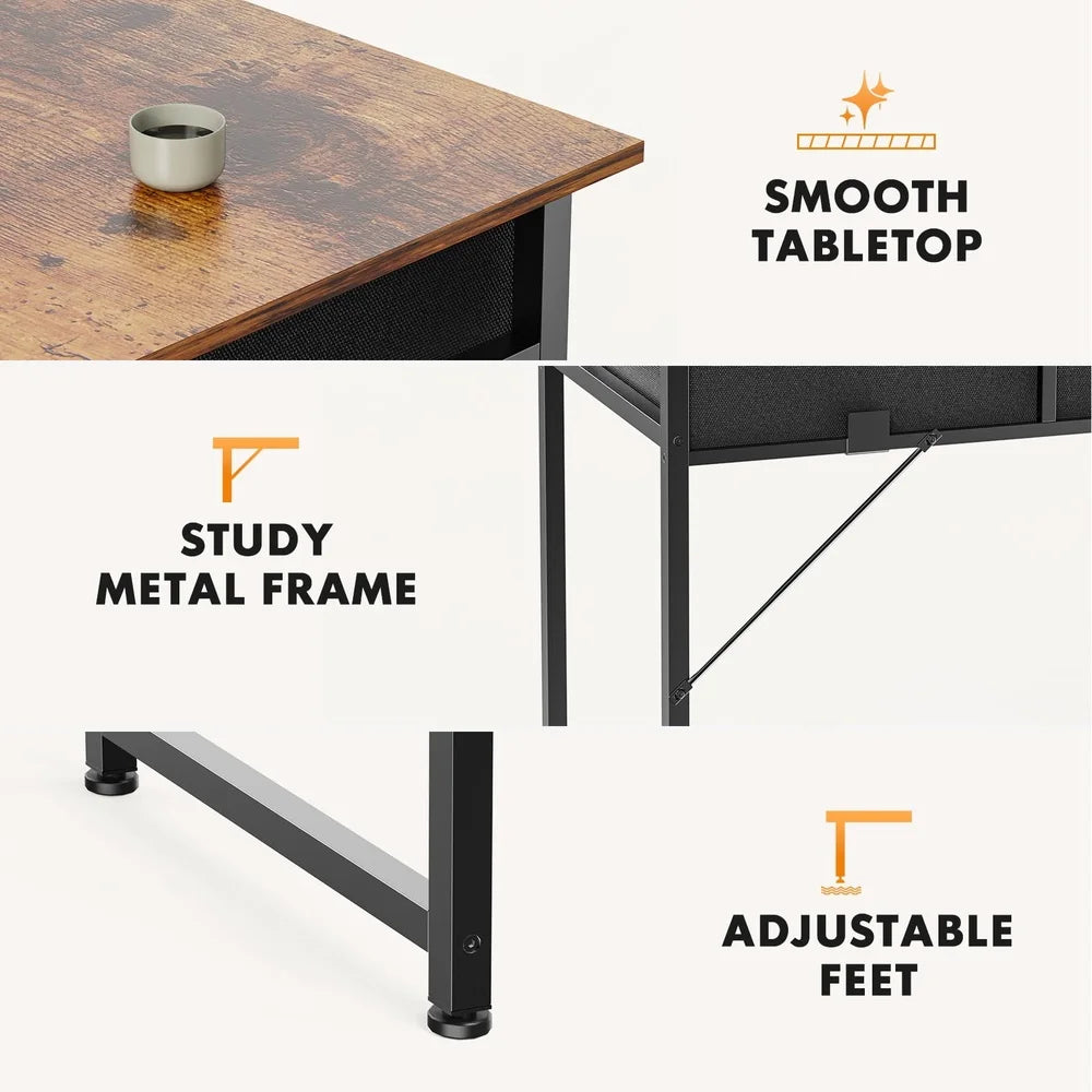 Computer Desk with 2 Drawers