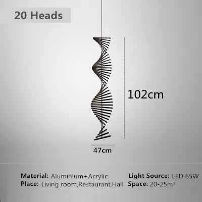 Modern LED Staircase Chandelier