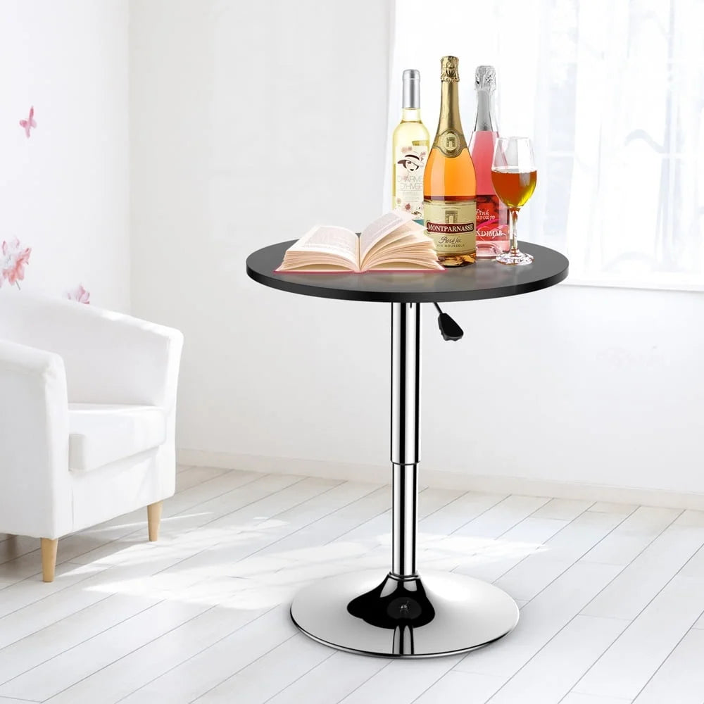 Adjustable Round Metal Table