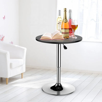 Adjustable Round Metal Table