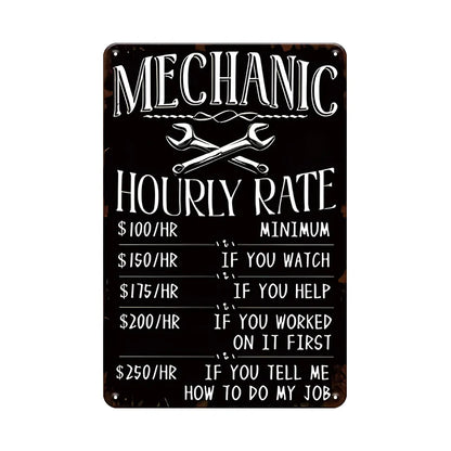 Funny Metal Workshop Signs
