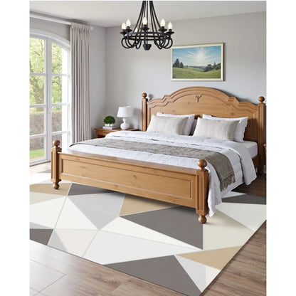 Soft Abstract Area Rug   5' x 7'
