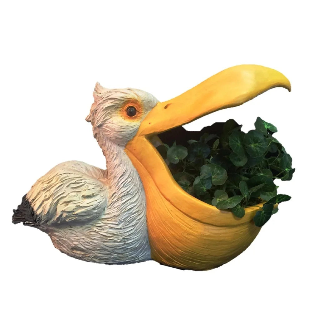 Nautical Pelican Garden Planter 18 Inch