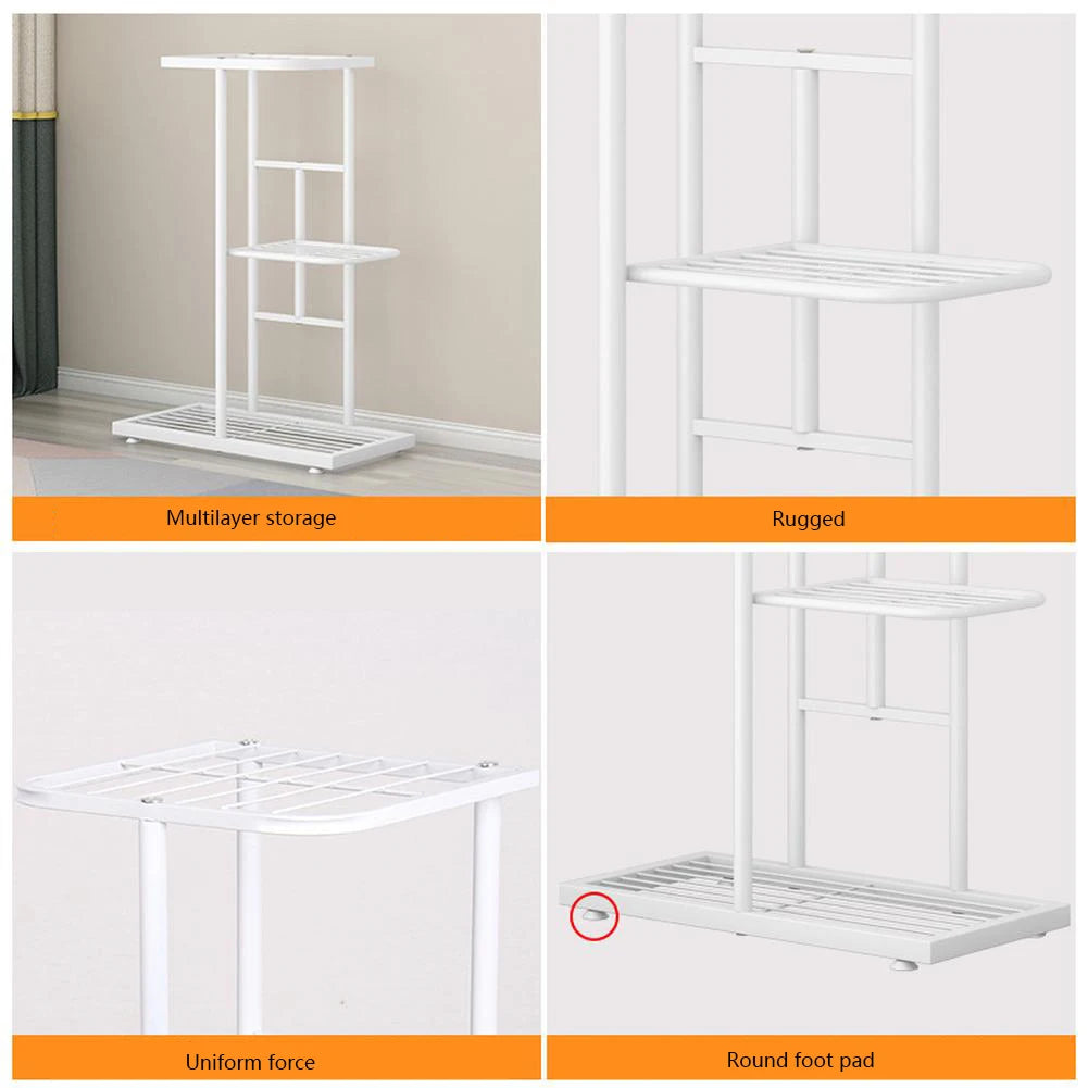 White Plant Stand Display