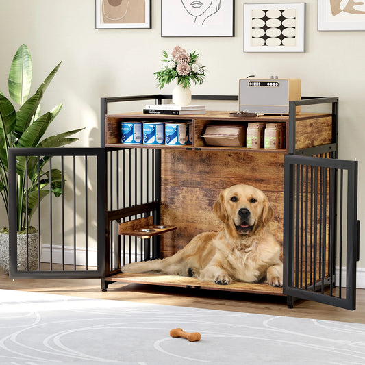 Indoor Pet House with Storage Drawers