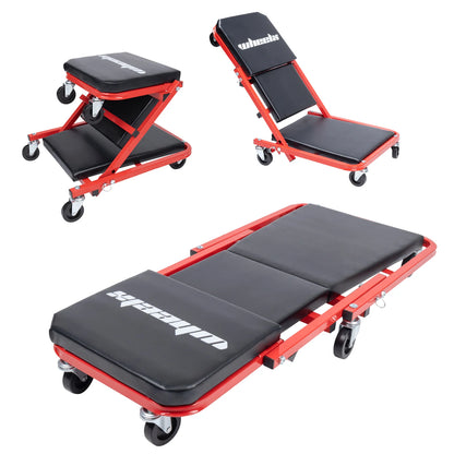 Rolling Foldable Garage Chair