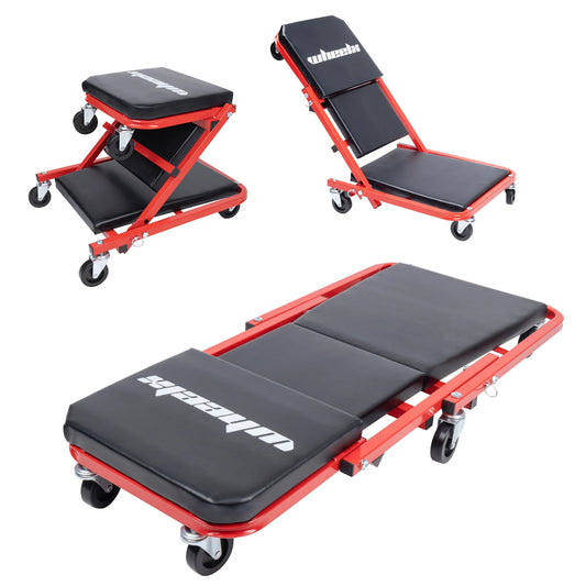 Rolling Foldable Garage Chair