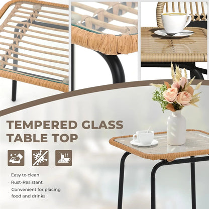 3 Piece Outdoor Patio Furniture Set