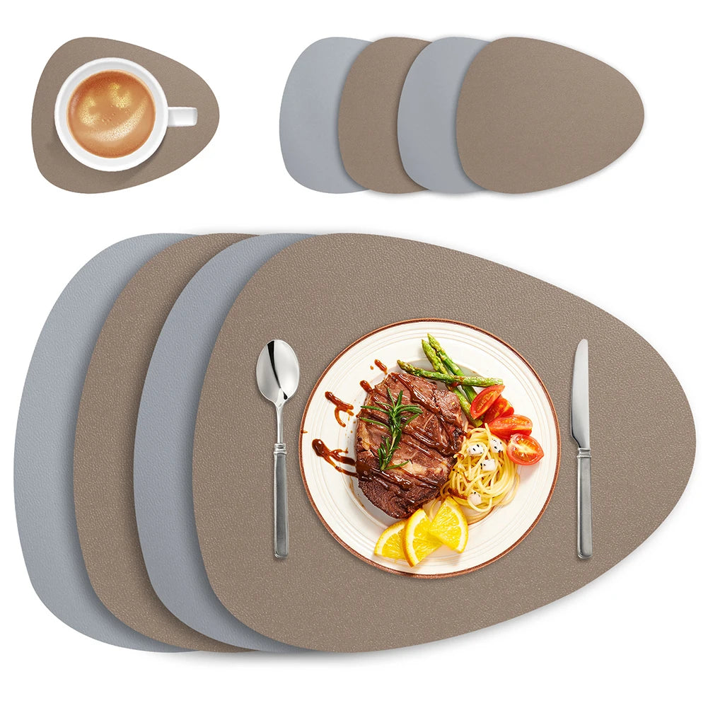 Dual-Sided Placemat and Coaster Sets