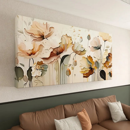 Abstract Floral Canvas Art