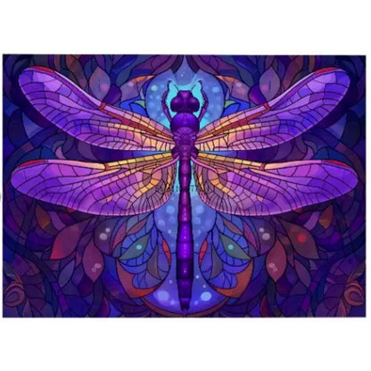 Purple Dragonfly Outdoor Mat