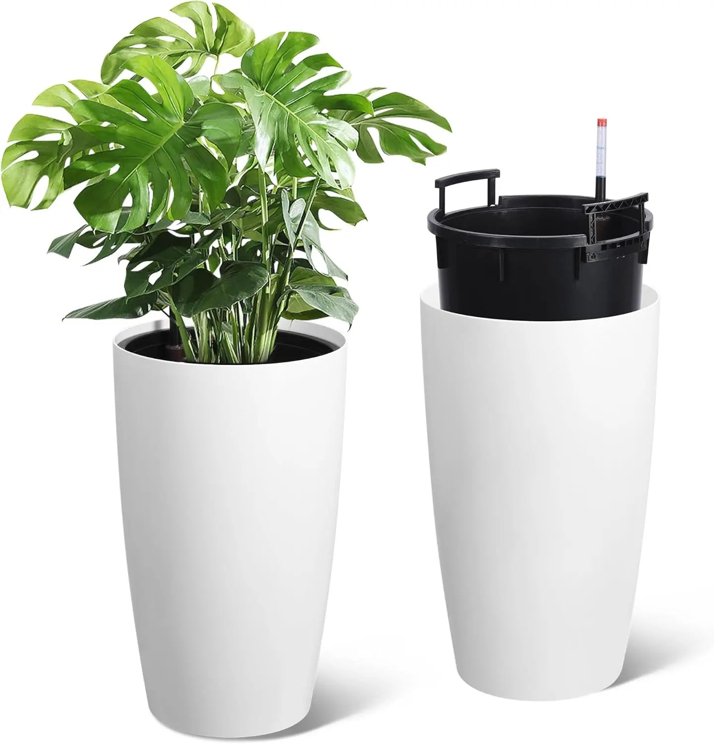 Self Watering Pots for Growing Plants  Set of 2