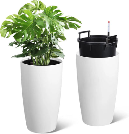 Self Watering Pots for Growing Plants  Set of 2