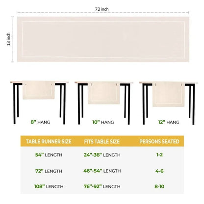 Decorative Linen Table Runner
