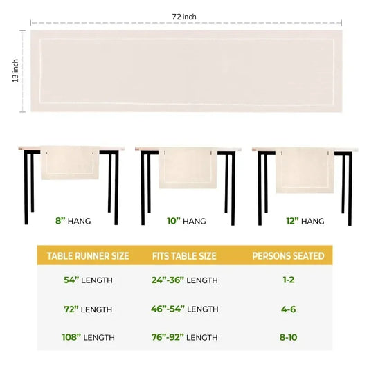 Decorative Linen Table Runner