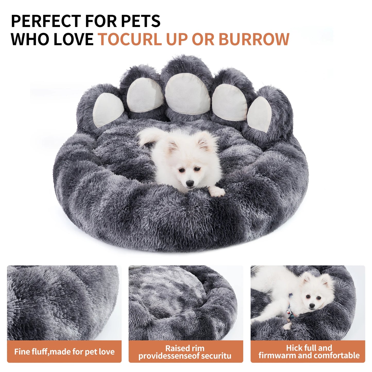 Comfy Cozy Paw Shape Pet Cushion