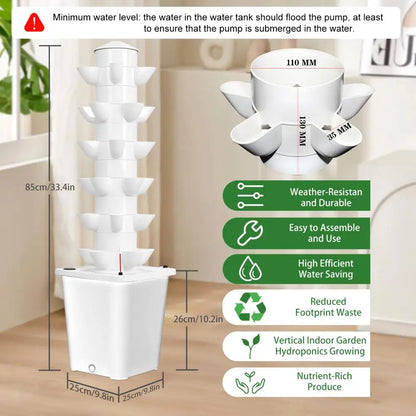 Hydroponic Plant Growing Tower