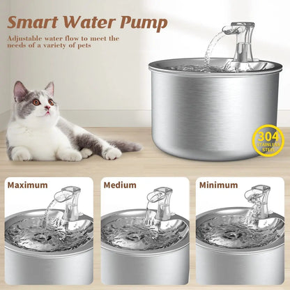 Stainless Steel Pet Water Fountain