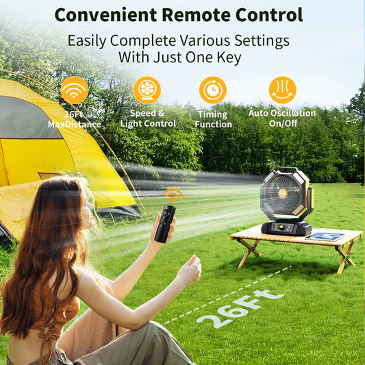 Battery Operated Portable Camping Fan
