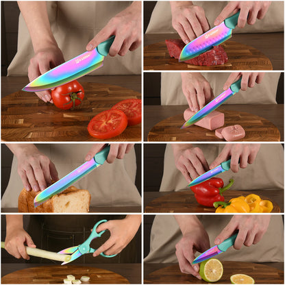 Rainbow Kitchen Knife Set