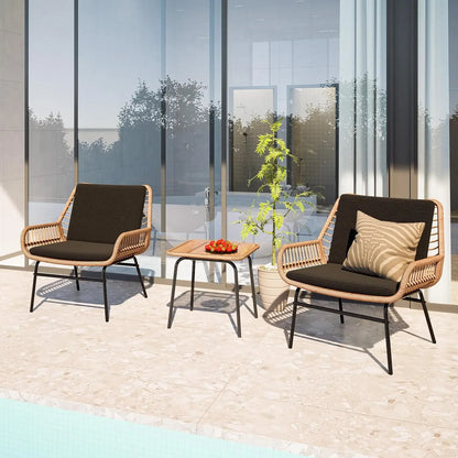 3 Piece Outdoor Patio Furniture Set