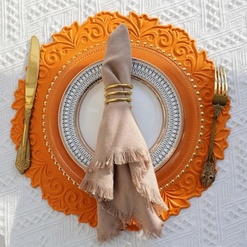 Elegant European Round Table Placemats