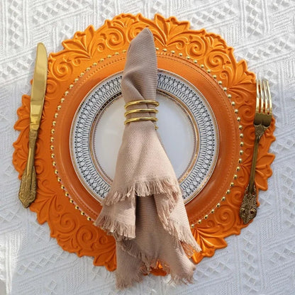 Elegant European Round Table Placemats