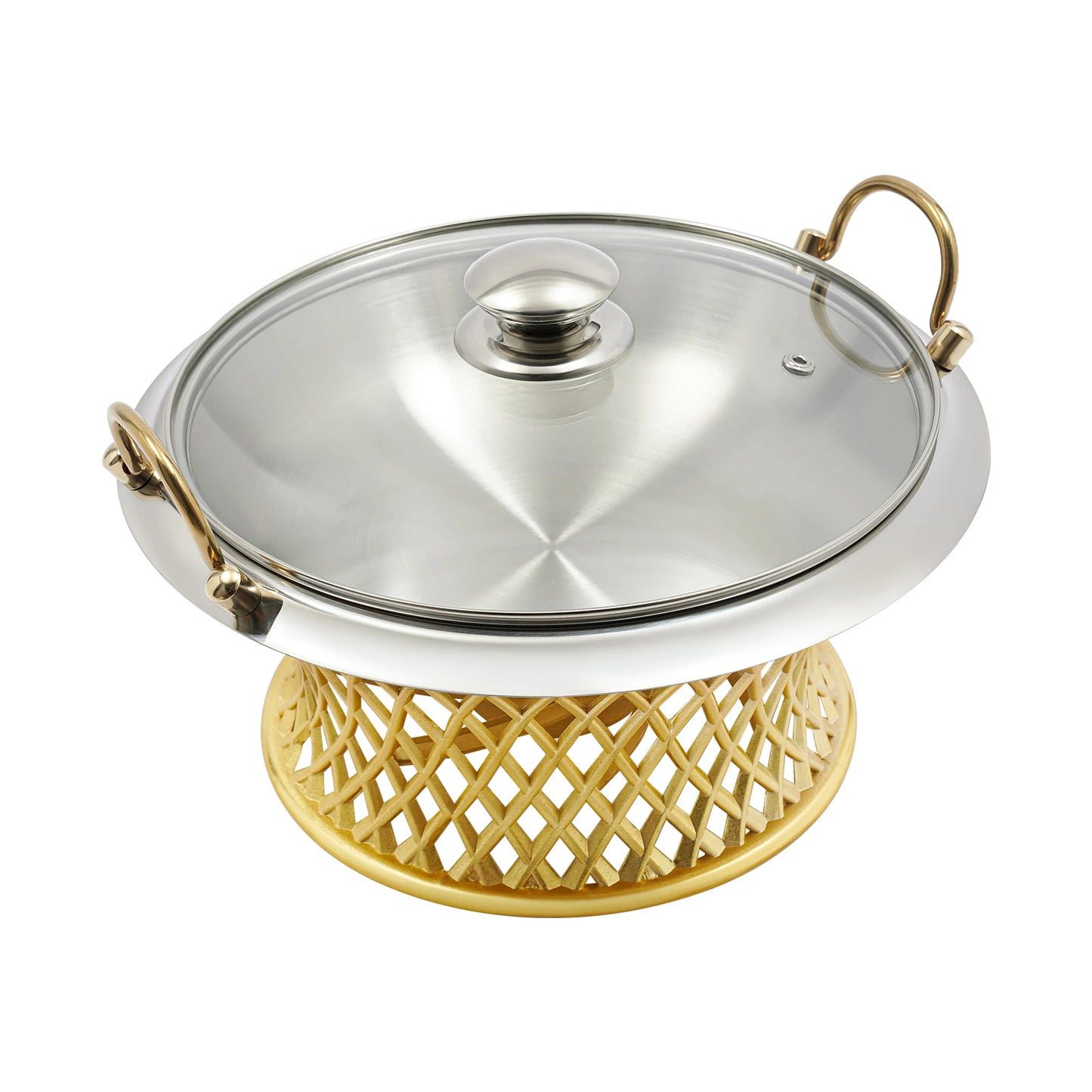 Tabletop Chafing Dish with Glass Lid
