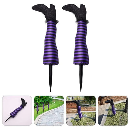 Upside Down Witch Legs Decoration