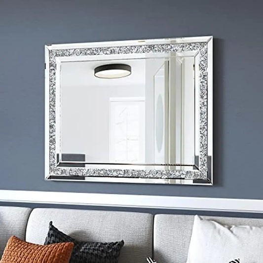 Beveled Crushed Diamond Wall Mirror