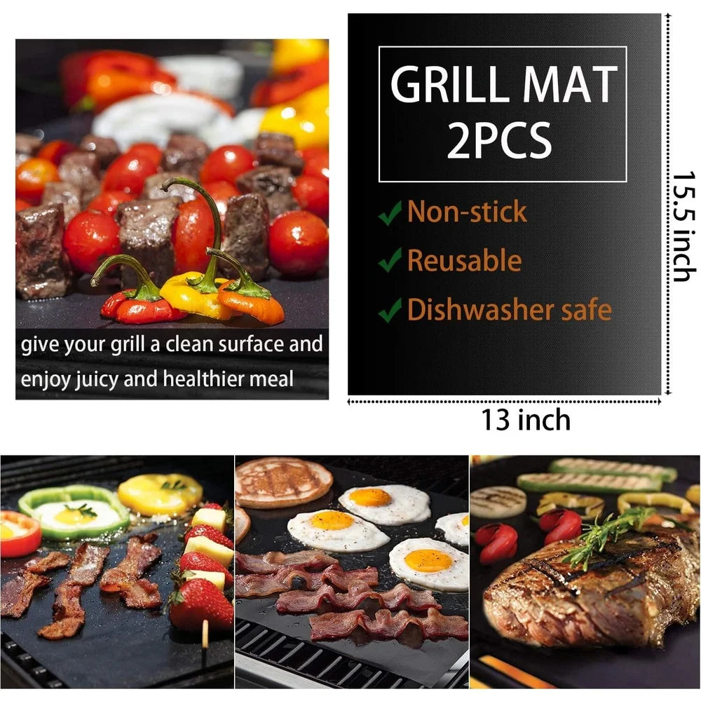 Stainless Steel BBQ Grill Set with Aluminum Case