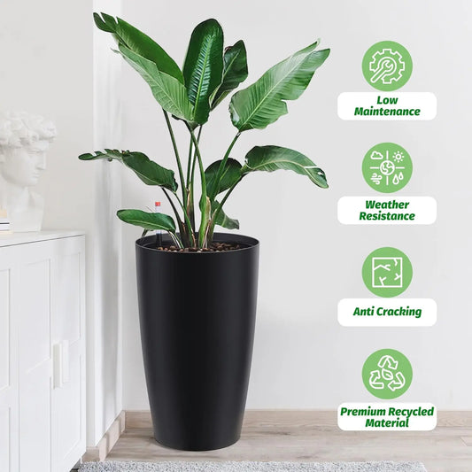 Self Watering Pots for Growing Plants  Set of 2