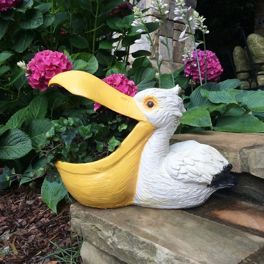 Nautical Pelican Garden Planter 18 Inch
