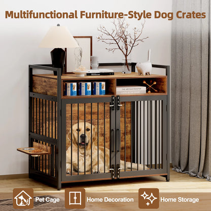Indoor Pet House with Storage Drawers