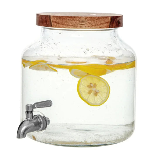 Vintage Glass Beverage Dispensers - Set of 2