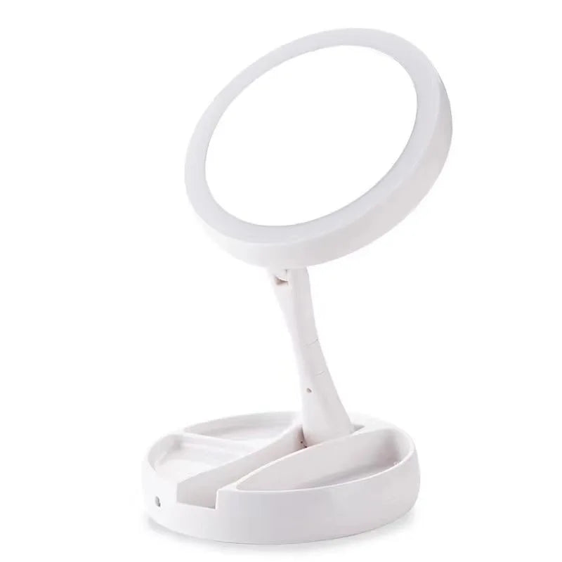 Foldable LED Vanity Mirror