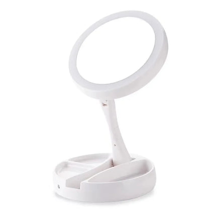 Foldable LED Vanity Mirror