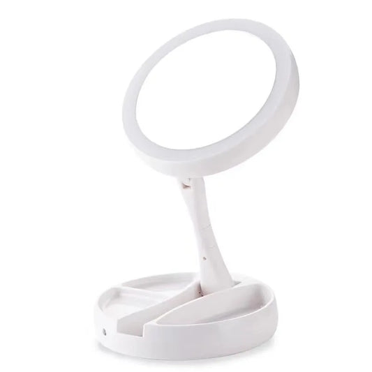 Foldable LED Vanity Mirror