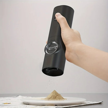 Electric Grinder for Black Peppercorns and Sea Salt.